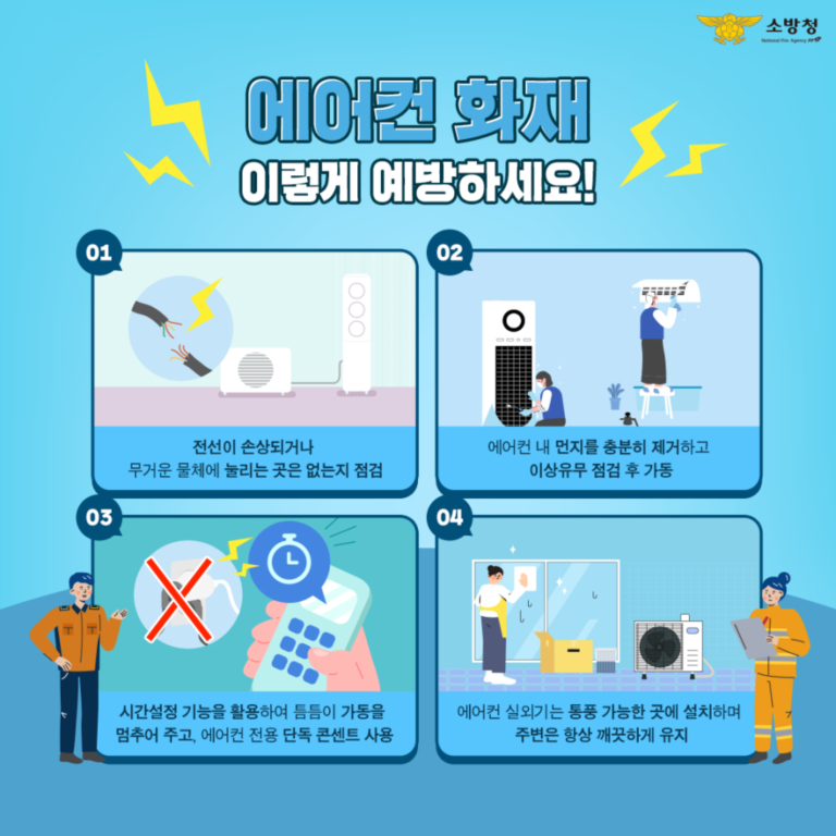 여름철 에어컨·선풍기 화재예방 홍보 3