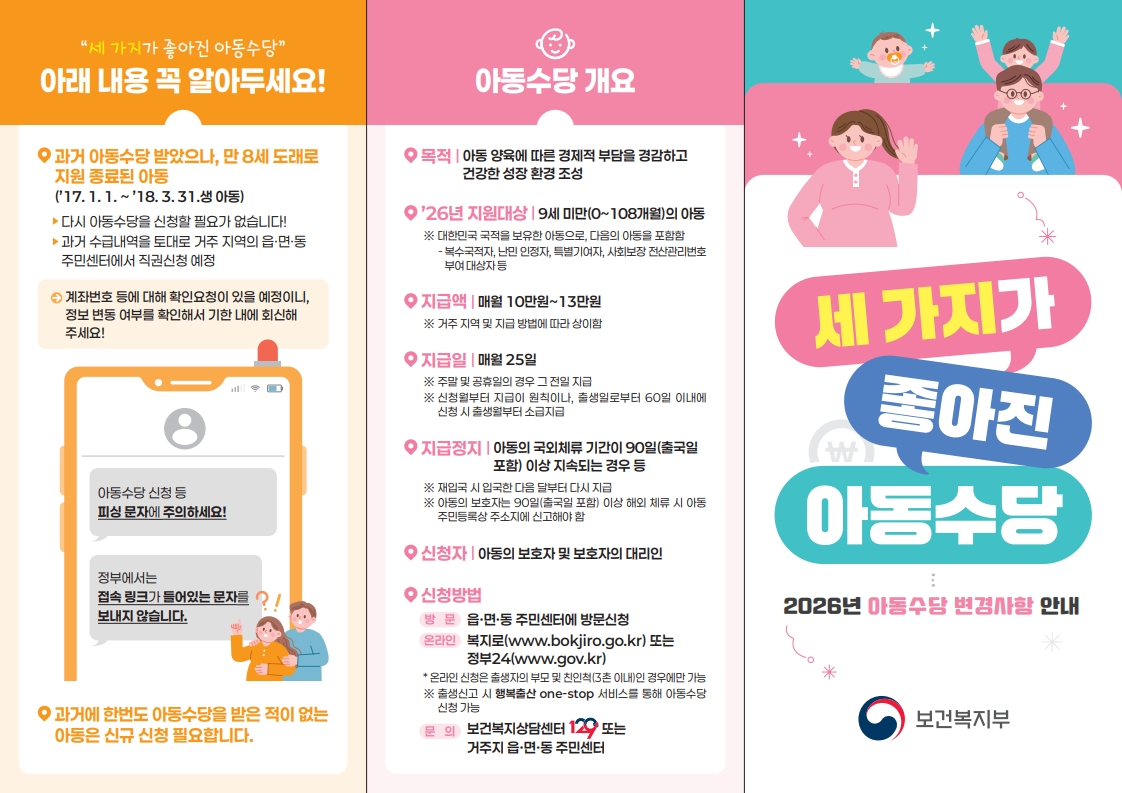 2026년 아동수당 확대 안내 1