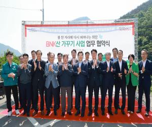 '산청군-BNK금융그룹, 산가꾸기 업무 협약'
