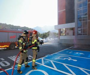 '산청군, 화재 대비 민방위훈련 실시'