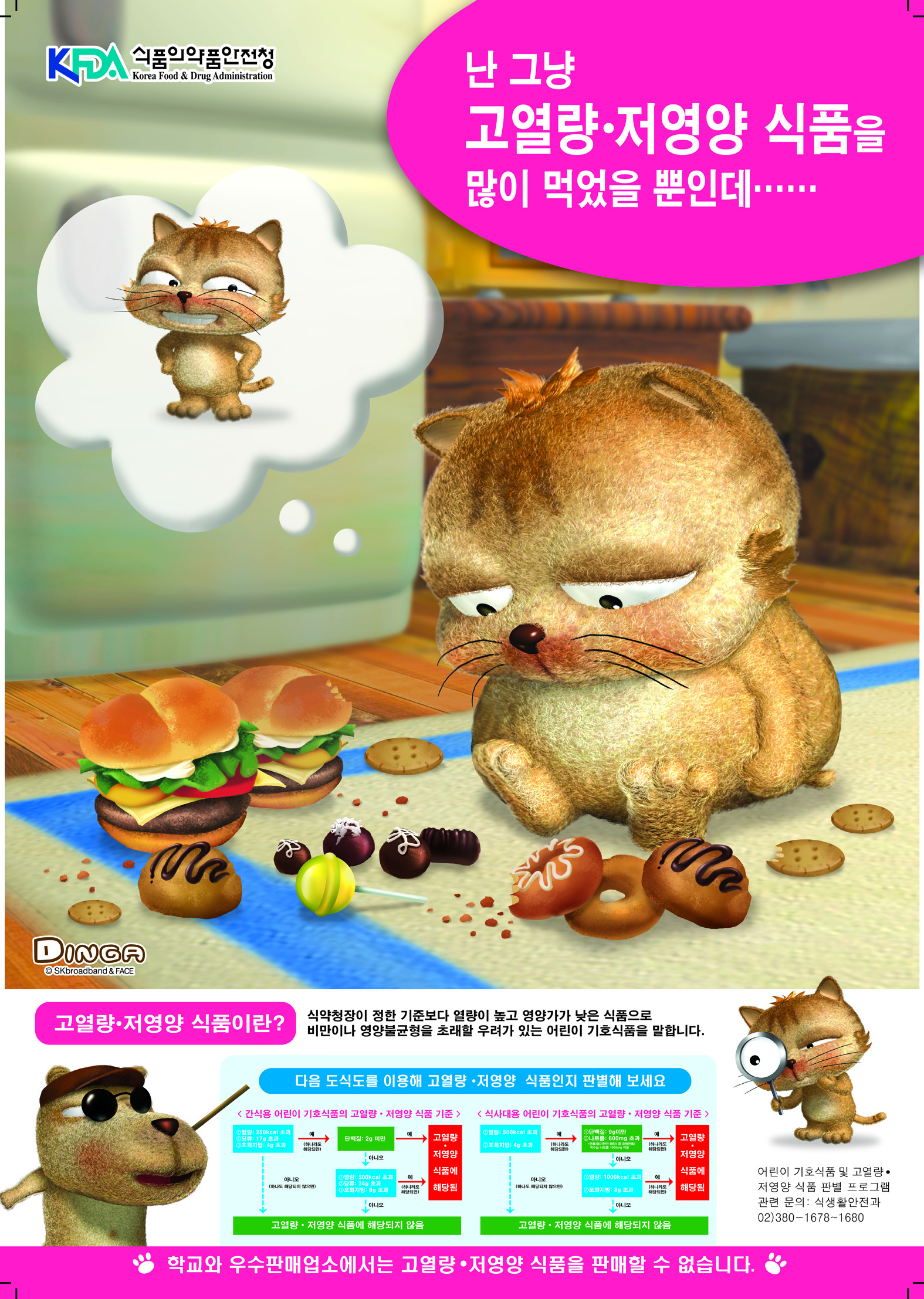 고열량 저영양 식품 홍보용 포스터 1