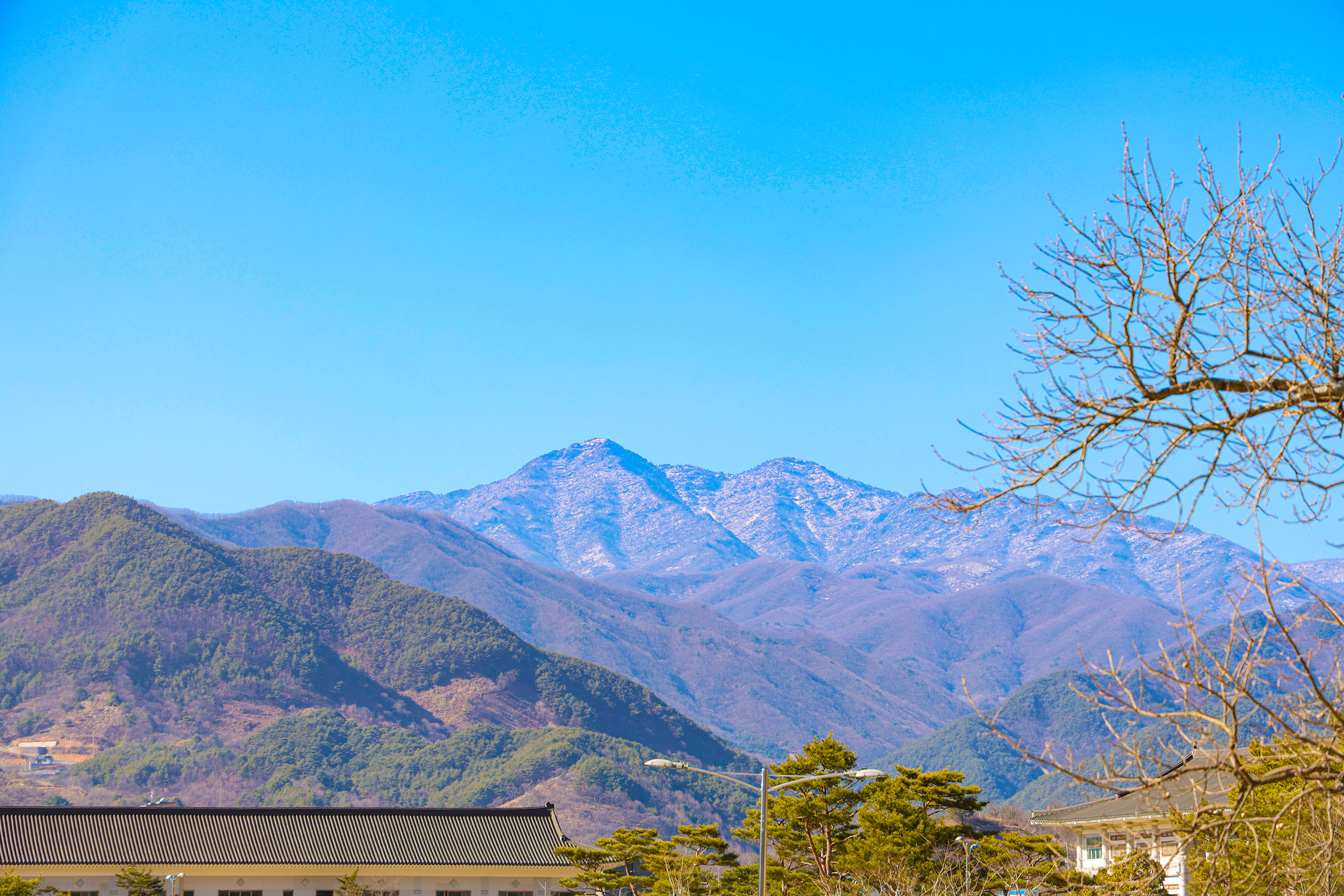 산천재에서 바라본 천왕봉 4