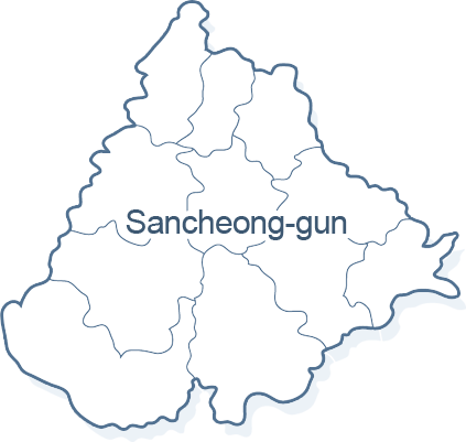 Sancheong-gun's map